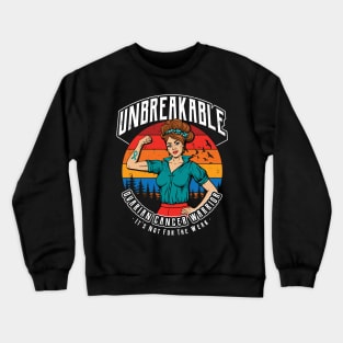 Unbreakable Ovarian Cancer Warrior Crewneck Sweatshirt